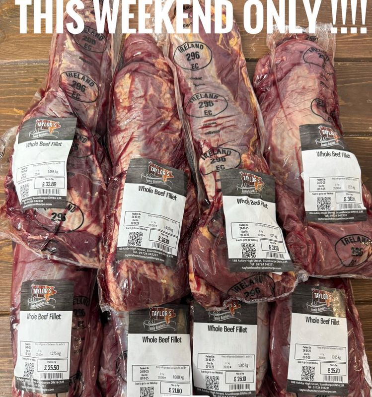 Fillet Steak- Whole £20kg