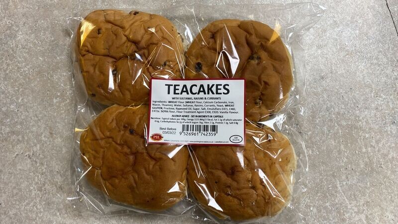 4 x Pocklingtons Teacakes