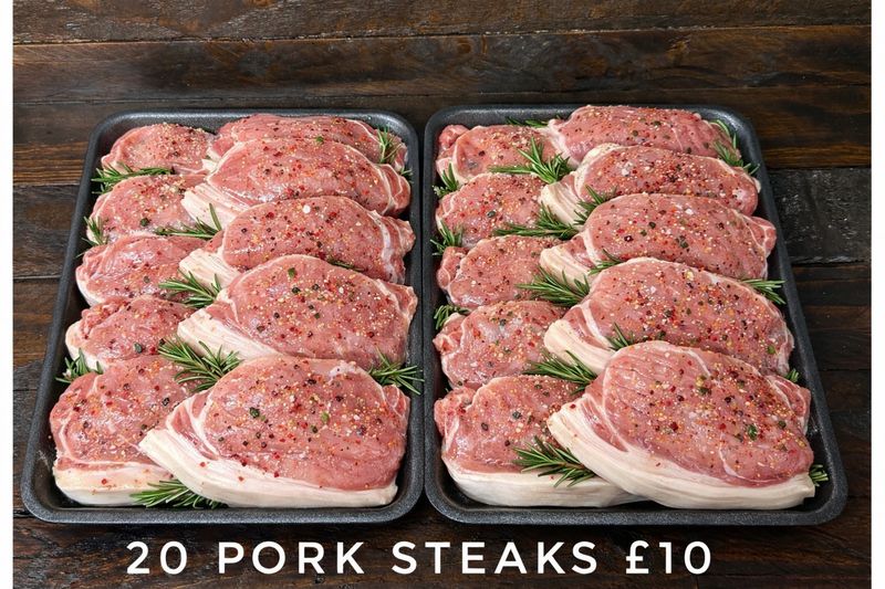 20 Pork Steaks