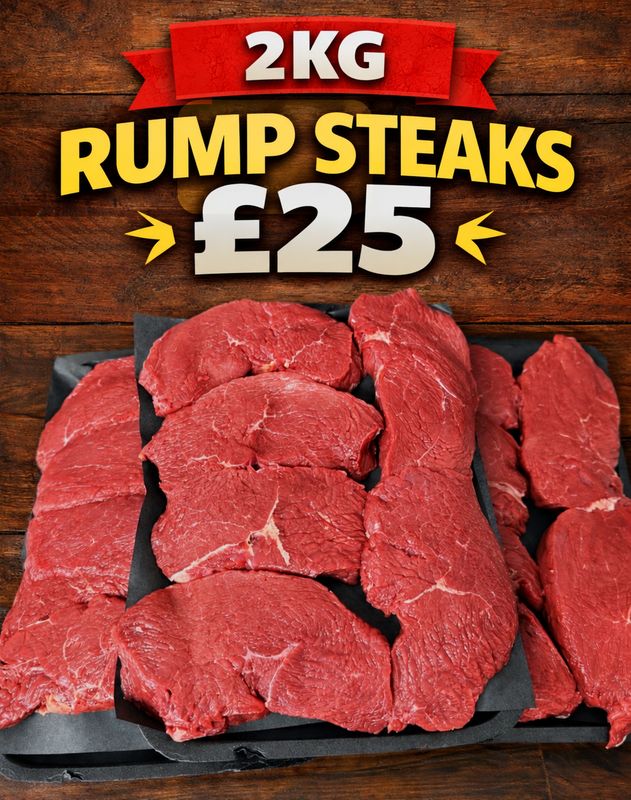 2kg Rump Steaks