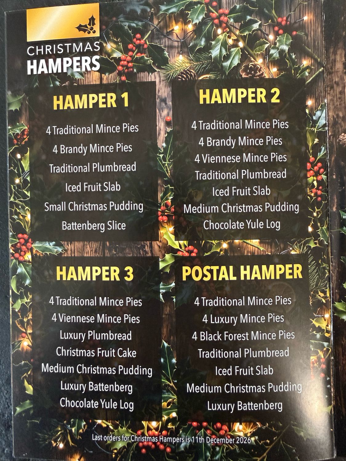 Pocklingtons Xmas Hampers