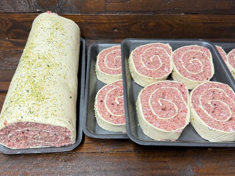 PORK &amp; APPKE PINWHEELS