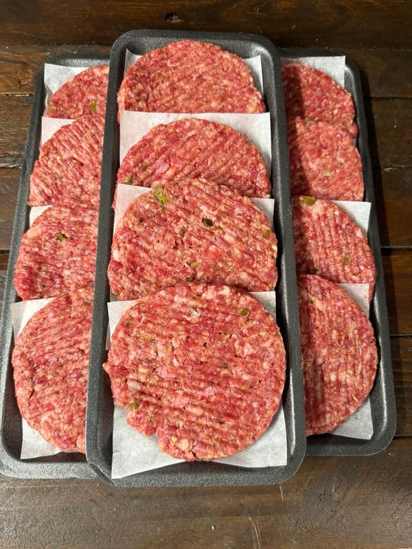 4 Cheese &amp; Jalapeño Burgers