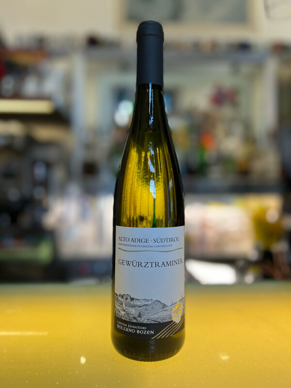 Menù Bottiglia Vino Bianco Gewurz Traminer