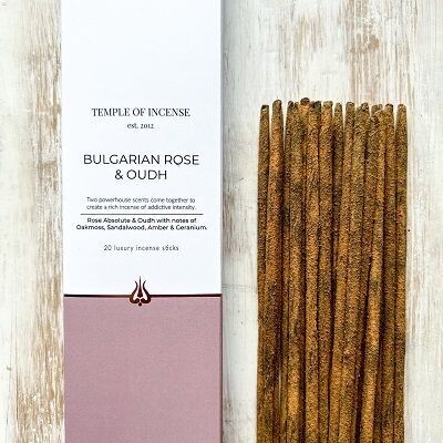 Bulgarische Rose & Oudh Räucherstäbchen Bulgarische Rose & Oudh Räucherstäbchen