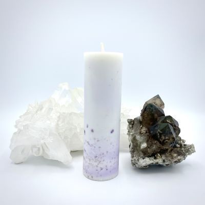Kristallkerze: Amethyst Kristallkerze: Amethyst