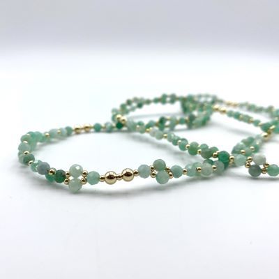 Tantric Necklace: Smaragd & Gold, klein Tantric Necklace: Smaragd & Gold, klein