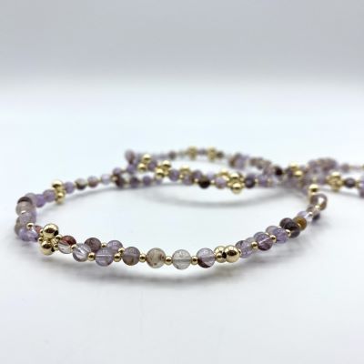 Tantric Necklace: Super Seven & Gold, klein Tantric Necklace: Super Seven & Gold, klein