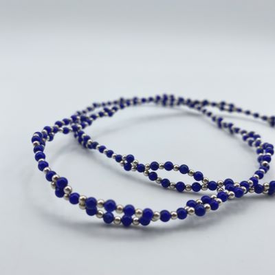 Tantric Necklace: Lapislazuli & Silber, mini Tantric Necklace: Lapislazuli & Silber, mini