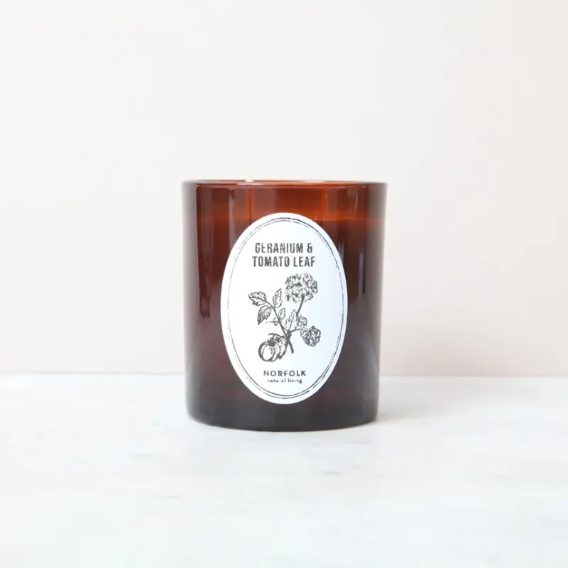 Kerze: GERANIUM & TOMATO LEAF