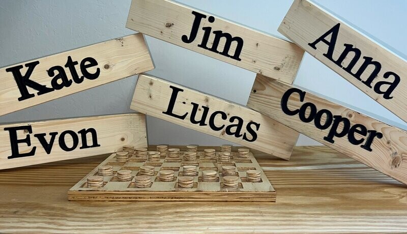 2X4 Name Plate