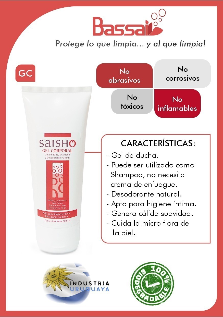 Gel corporal para ducha