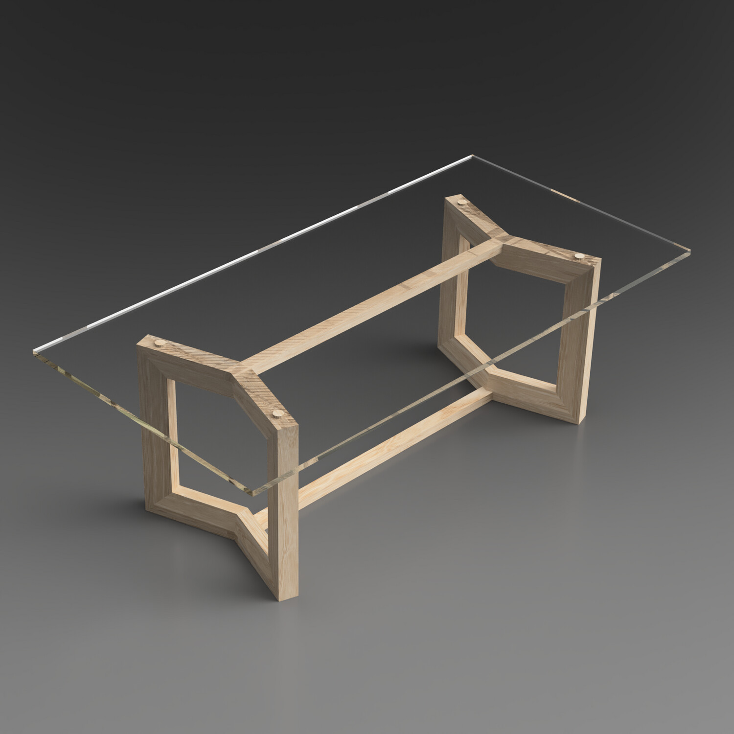 CLARA Coffee Table, Größe: 60x80cm, Holzart: Eiche