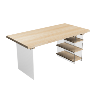 FLOAT Desk PRO, Dimension: 140x70cm, Wood: Oak