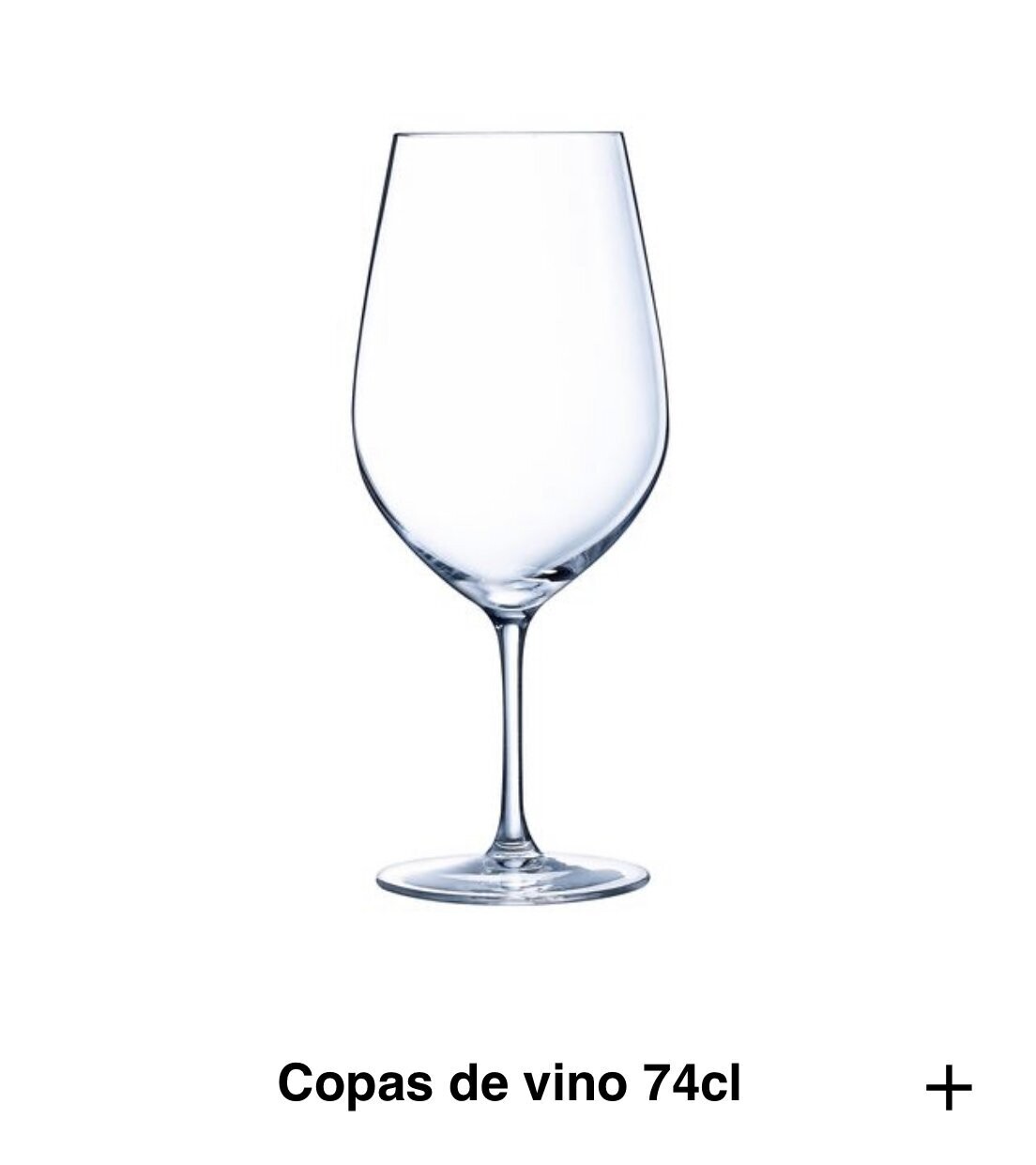 Caja Copas de vino, 6 und. (74cl)
