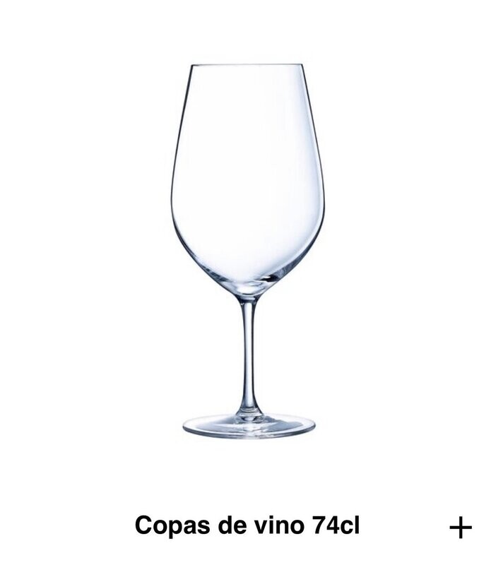 Caja Copas de vino, 6 und. (74cl)