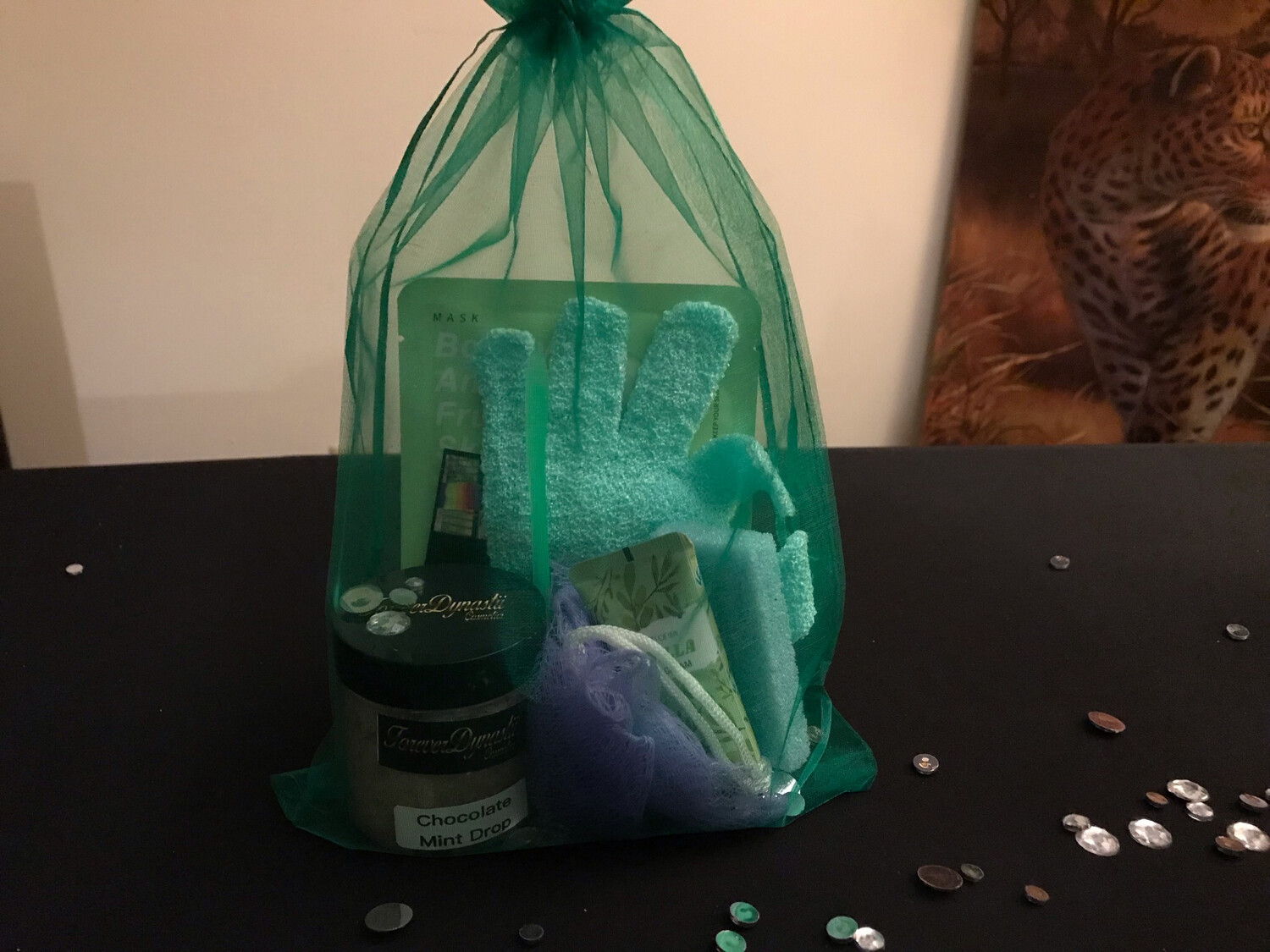 Chocolate Mint Drop Sugar Scrub Swag Bag