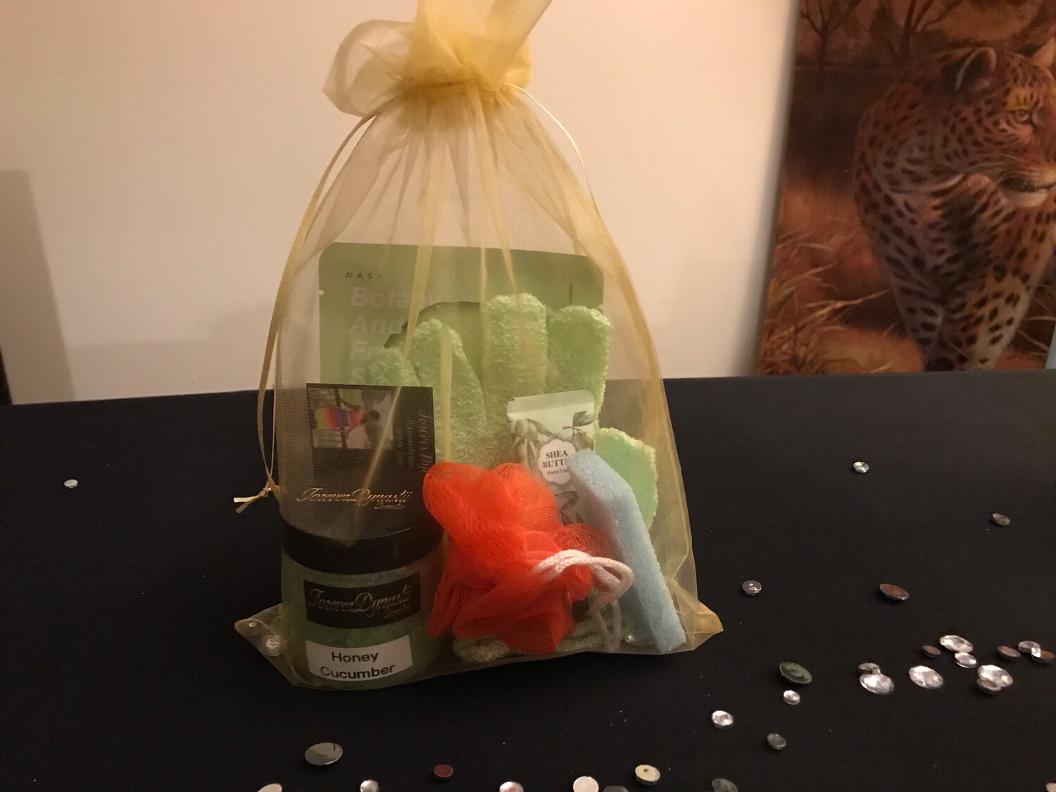 Honey Cucumber Sugar Scrub Swag Bag