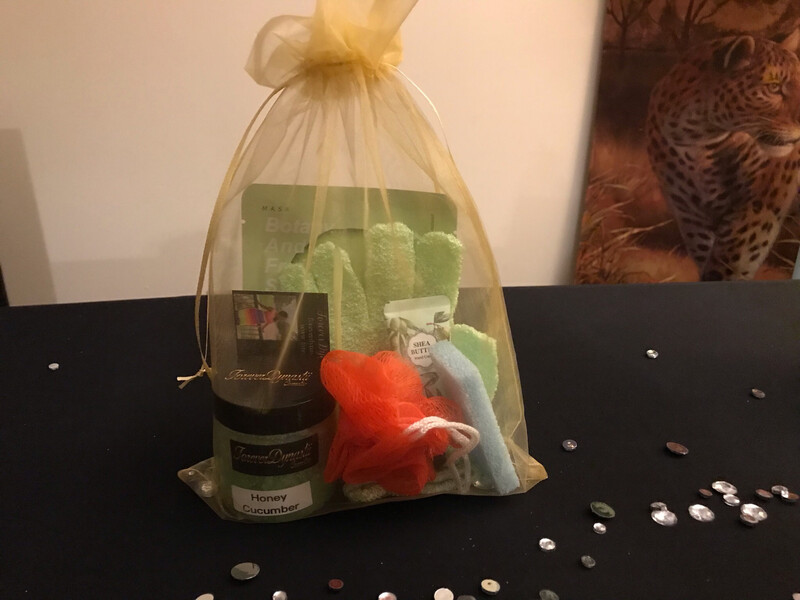 Honey Cucumber Sugar Scrub Swag Bag