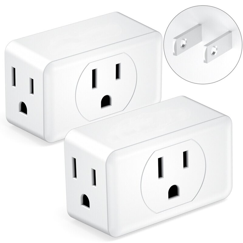 3 Prong to 2 Prong Adapter, LENPOWER Plug Extender, Wall Plug Splitter with 3 AC Outlets, Travel Power Adaptor for US to Japan Japanese Philippines-Type A, Cruise Ship Approved 3 Prong to 2 Prong Adapter, LENPOWER Plug Extender, Wall Plug Splitter with 3 AC Outlets, Travel Power Adaptor for US to Japan Japanese Philippines-Type A, Cruise Ship Approved