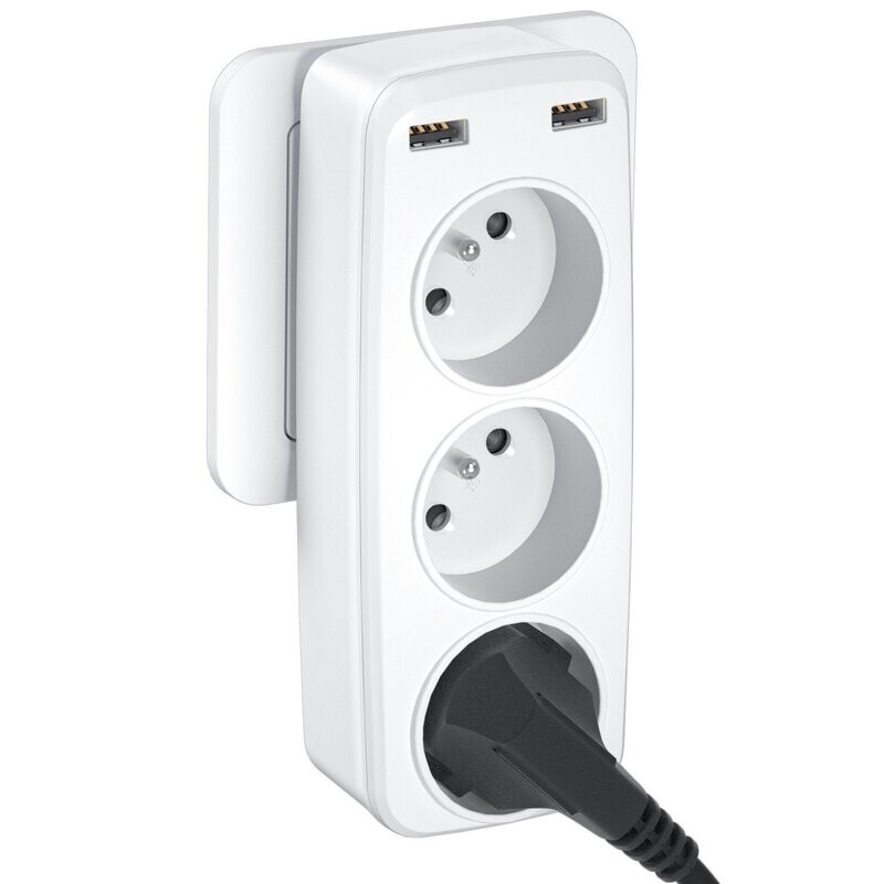 LENPOWER Multi USB Power Outlet, 5 in 1 Power Strip USB Charger with 3 AC Output 16A, 4000W and 2 USB Ports, Electrical Wall Outlet Ideal for Bedroom Home Office LENPOWER Multi USB Power Outlet, 5 in 1 Power Strip USB Charger with 3 AC Output 16A, 4000W and 2 USB Ports, Electrical Wall Outlet Ideal for Bedroom Home Office