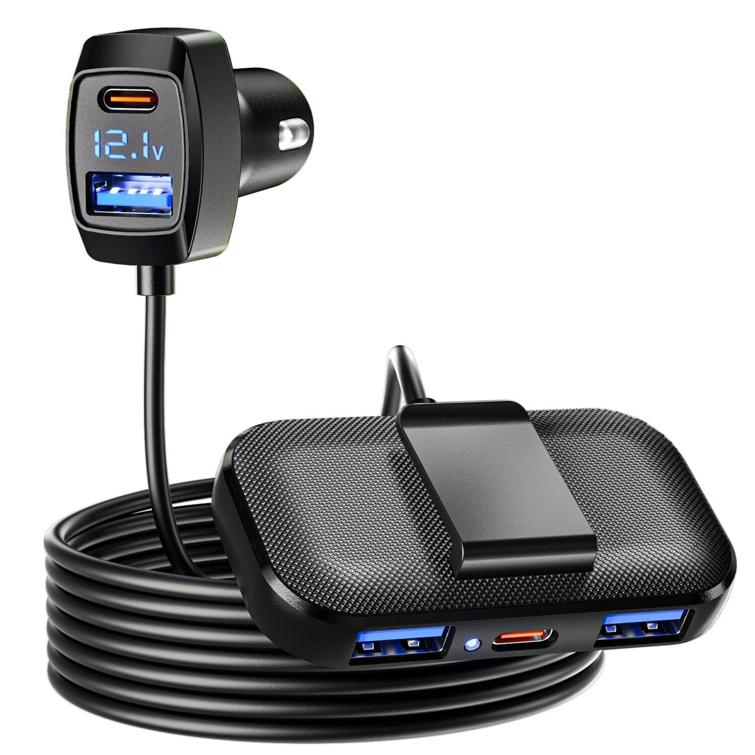 LENPOWER5 31W USB C Car Charger Adapter 3 USB A 2 Type C Ports