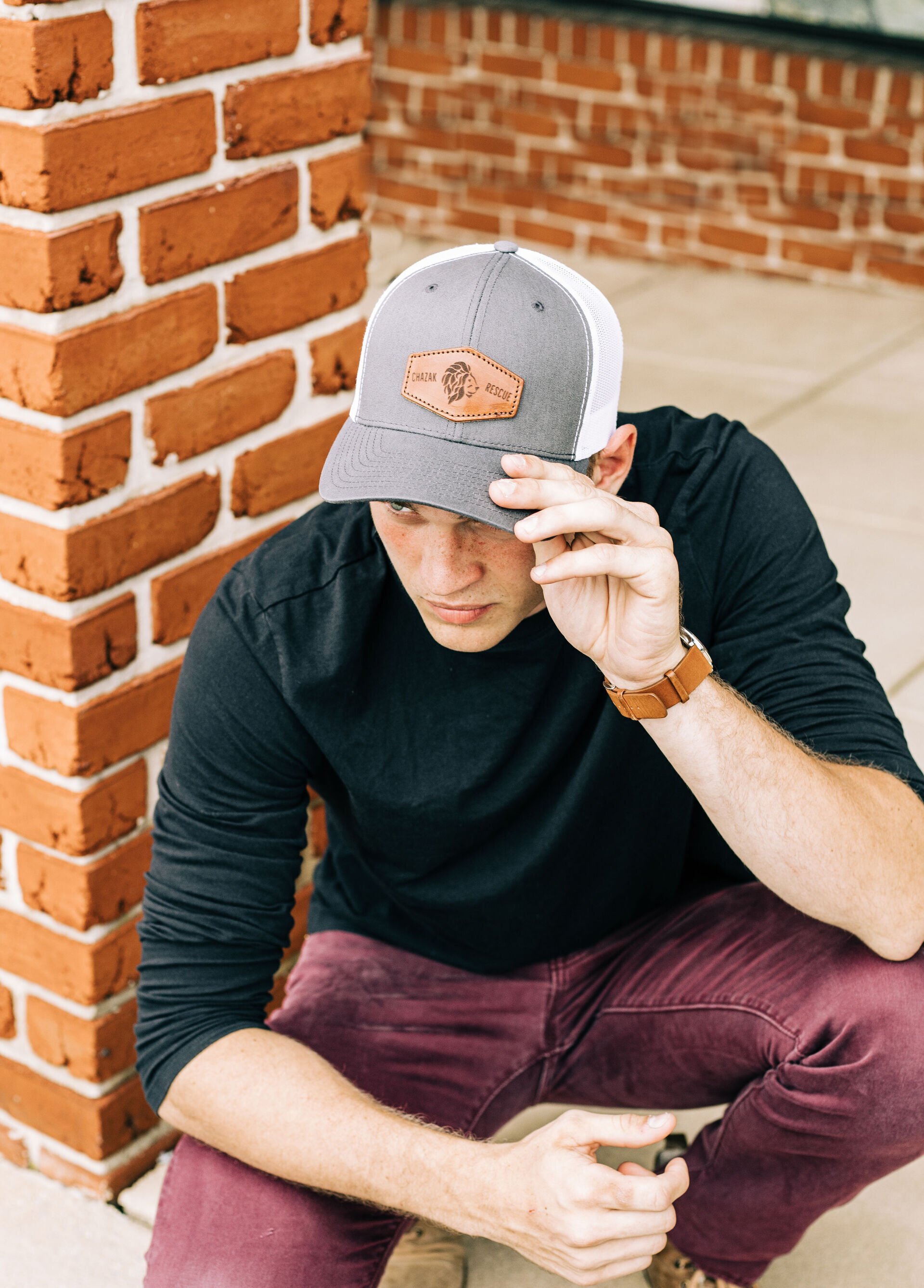 Chazak Rescue Grey/White SnapBack Hats