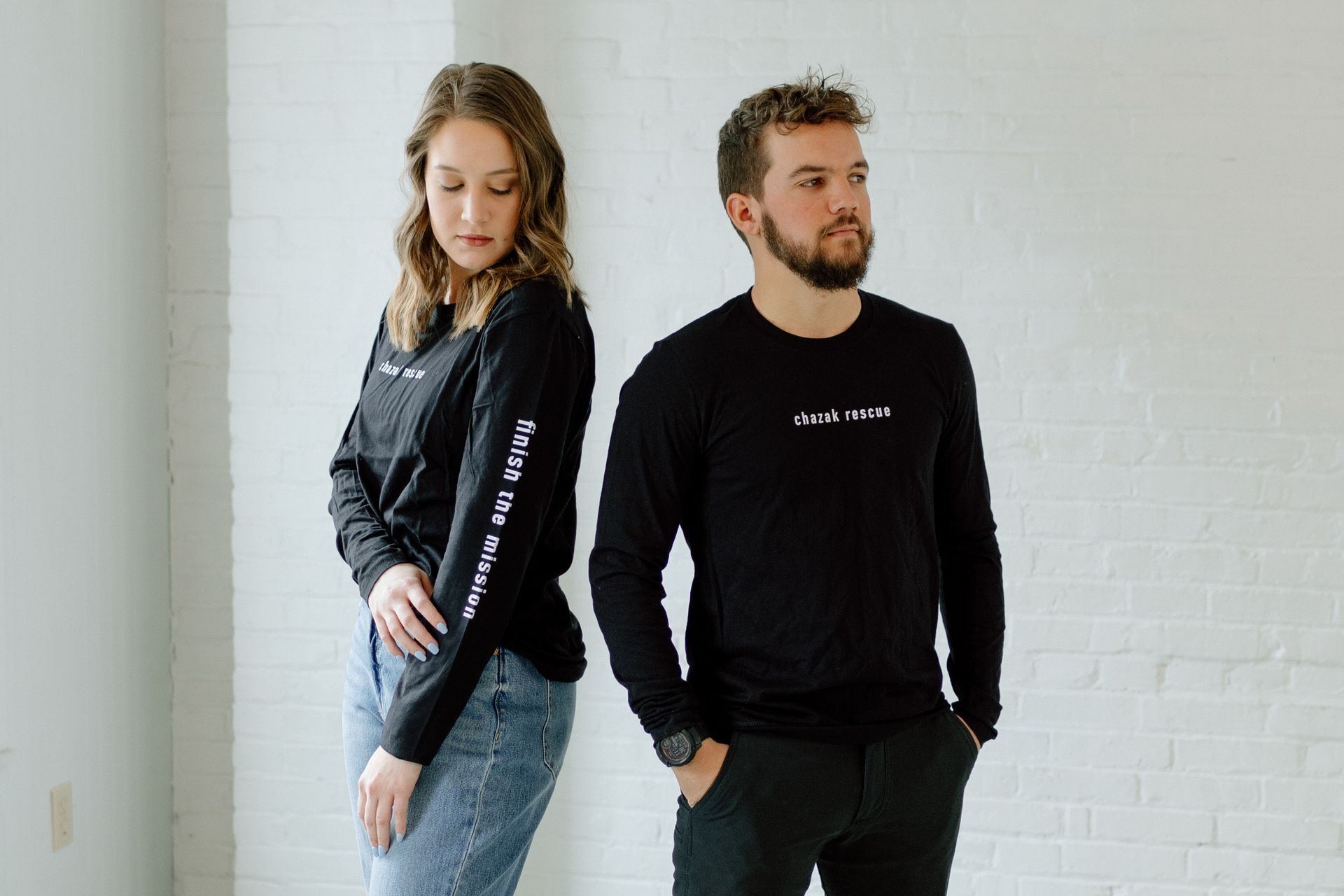 Chazak Rescue Long Sleeve T-Shirt - Black