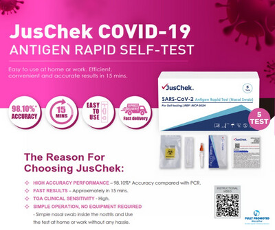 JusChek Rapid Antigen Test Kit - Pack of 5