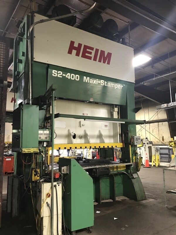 400 Ton Press For Sale Heim Straight Side Press
