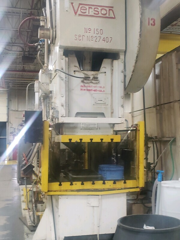 150 Ton Verson O.B.I.  Press For Sale