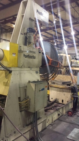 30,000lb. Perfecto Coil Reel & Straightener Feeder For Sale