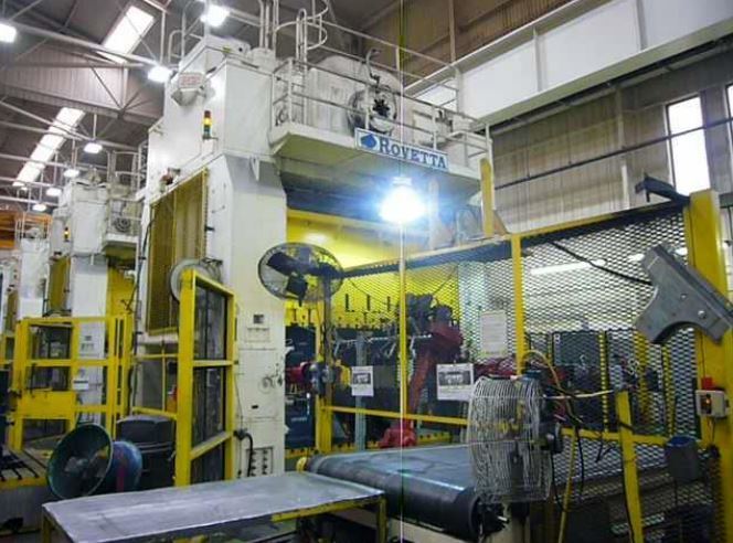 700 Ton Press Line For Sale Rovetta Single-Action Press