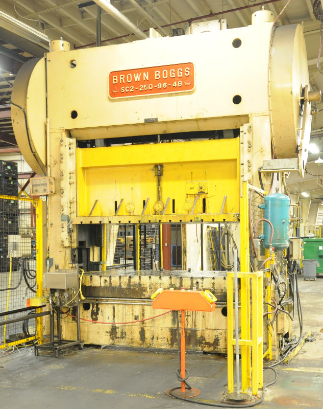 250 Ton Press For Sale Brown & Boggs Straight Side Press