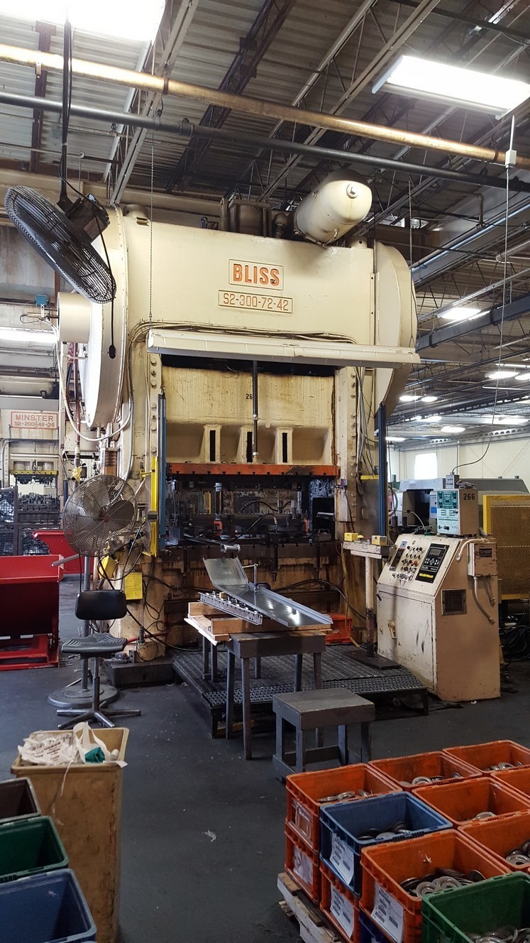 300 Ton Press For Sale Bliss Straight Side Press