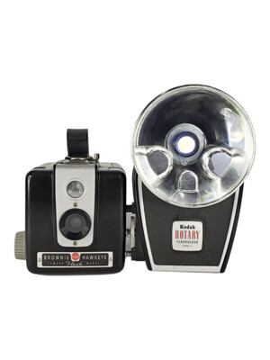 Vintage Kodak Brownie Hawkeye Camera with LED Light