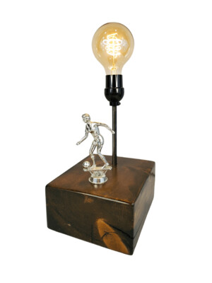 Touch Lamp Women Soccer Player Trophy