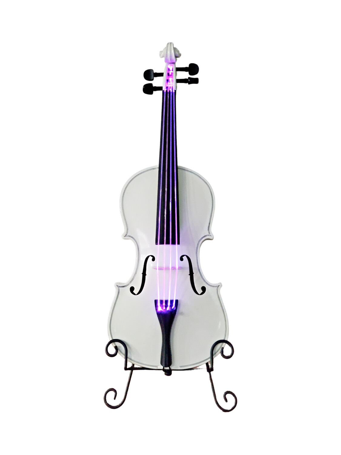 3/4 Size White Violin LED Lamp