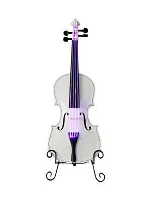 3/4 Size White Violin LED Lamp