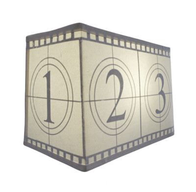Custom shade with film countdown theme