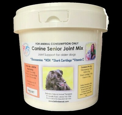 Canine Senior Joint Mix BULK 1kg - Inc Postage Aus Wide