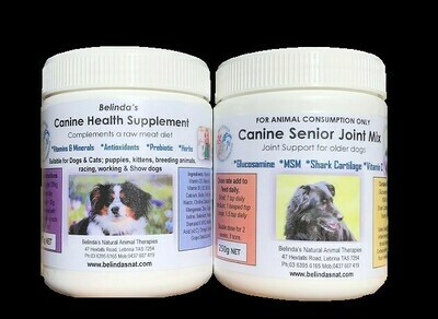 Canine Combo Inc Postage, 1 x Canine Health Supplement + 1 x Canine Senior Joint Mix