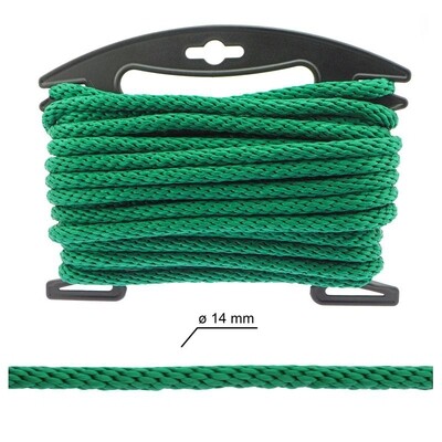 Полипропиленовая веревка "Зеленый", 14 мм