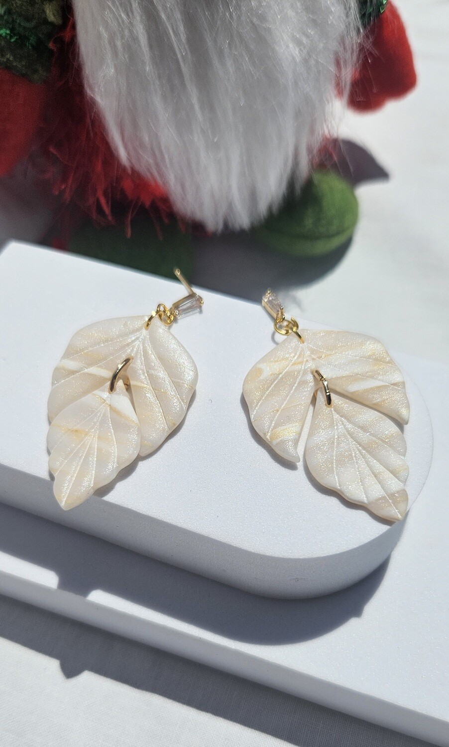 Translucent, White and Gold Dangles