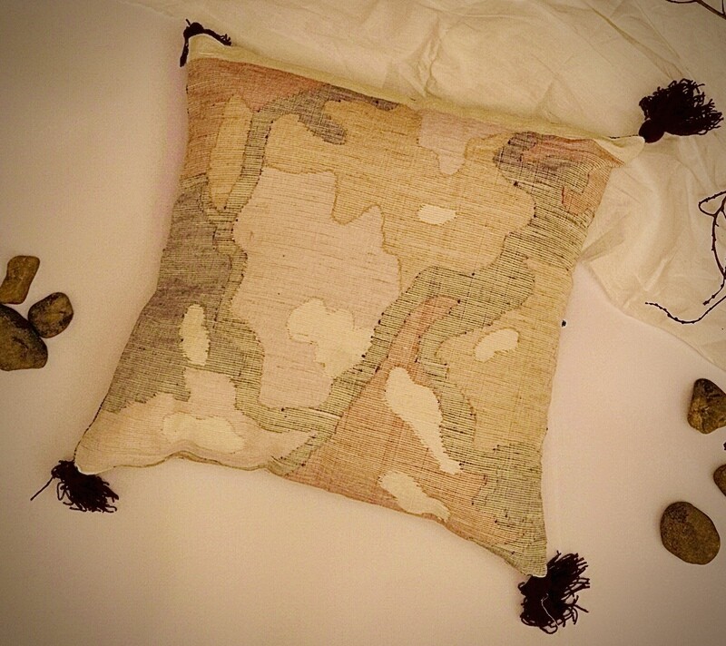 Handcrafted Aari Silk Cushion Cover