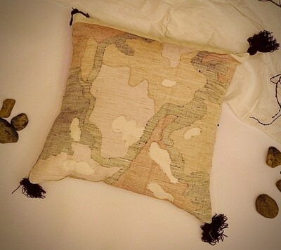 Handcrafted Aari Silk Cushion Cover