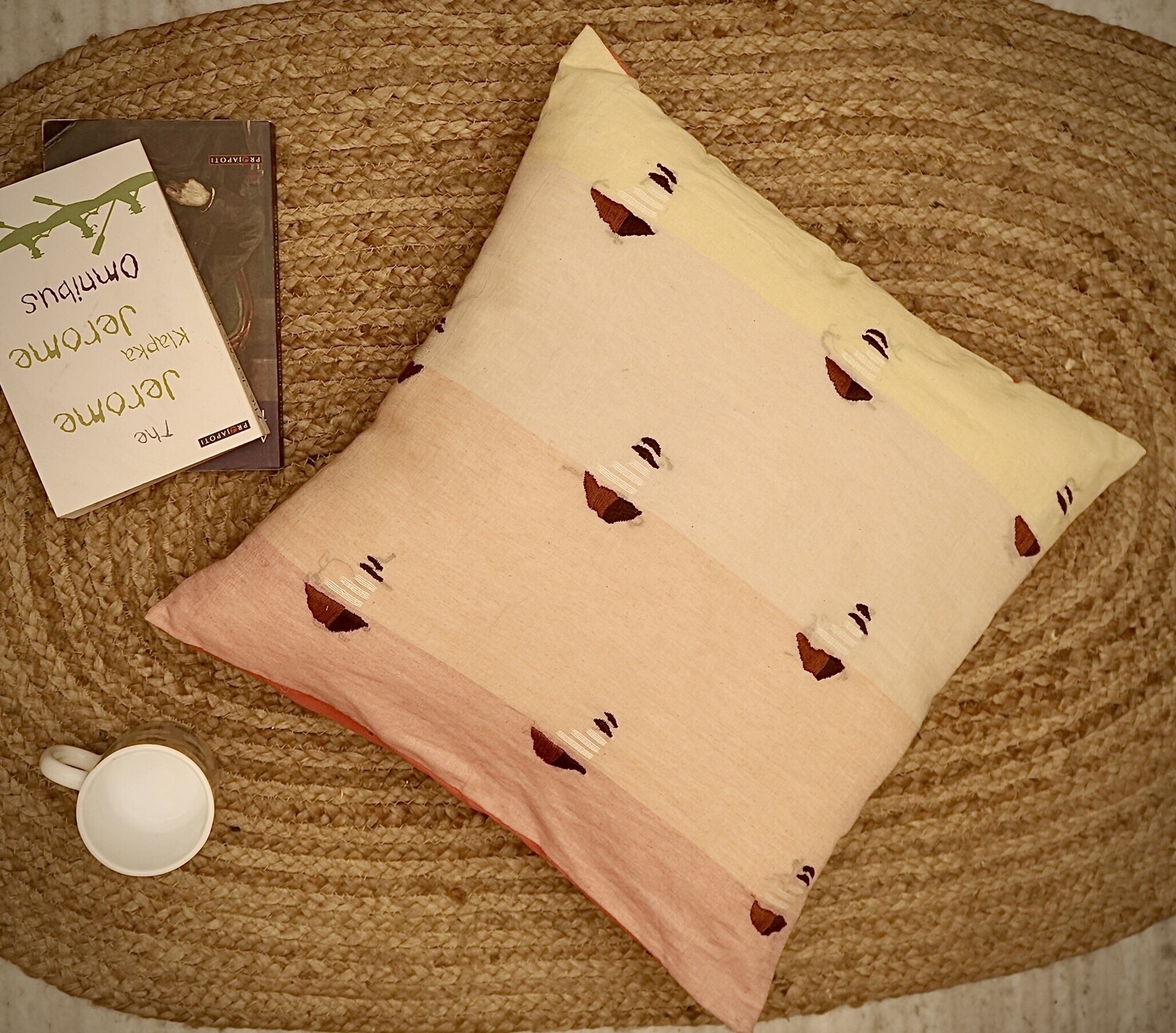Handcrafted Cotton Cushion Cover