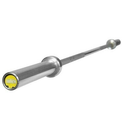 INTEK Strength 6’ Hard Chrome Olympic Power Bar, 1” Shaft, 15KG