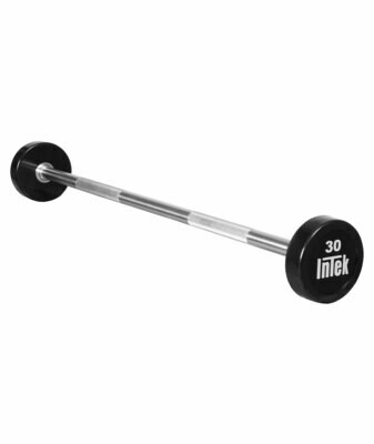 INTEK Bravo Series Urethane Fixed Straight Barbell