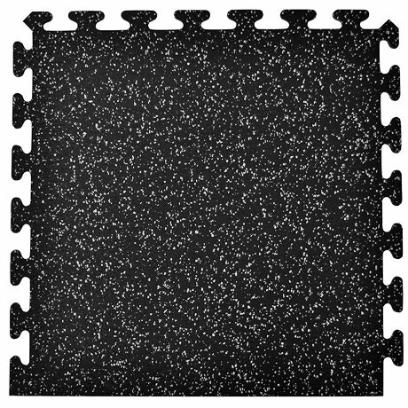 Interlocking Rubber Tile, 2&#39;x2&#39;x3/8&quot;, Border